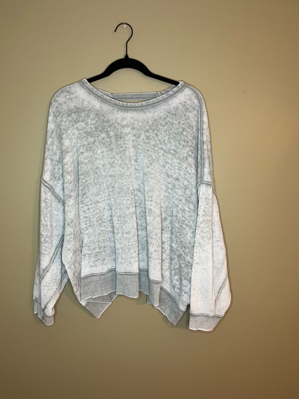Ocean Drive Light Gray Pullover Crewneck Sweatshirt Women’s Large